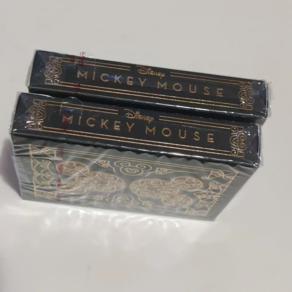 Bicycle Disney Mickey Mouse Inspired Black & Gold Playing Cards (2-pack)‎ Sealed
